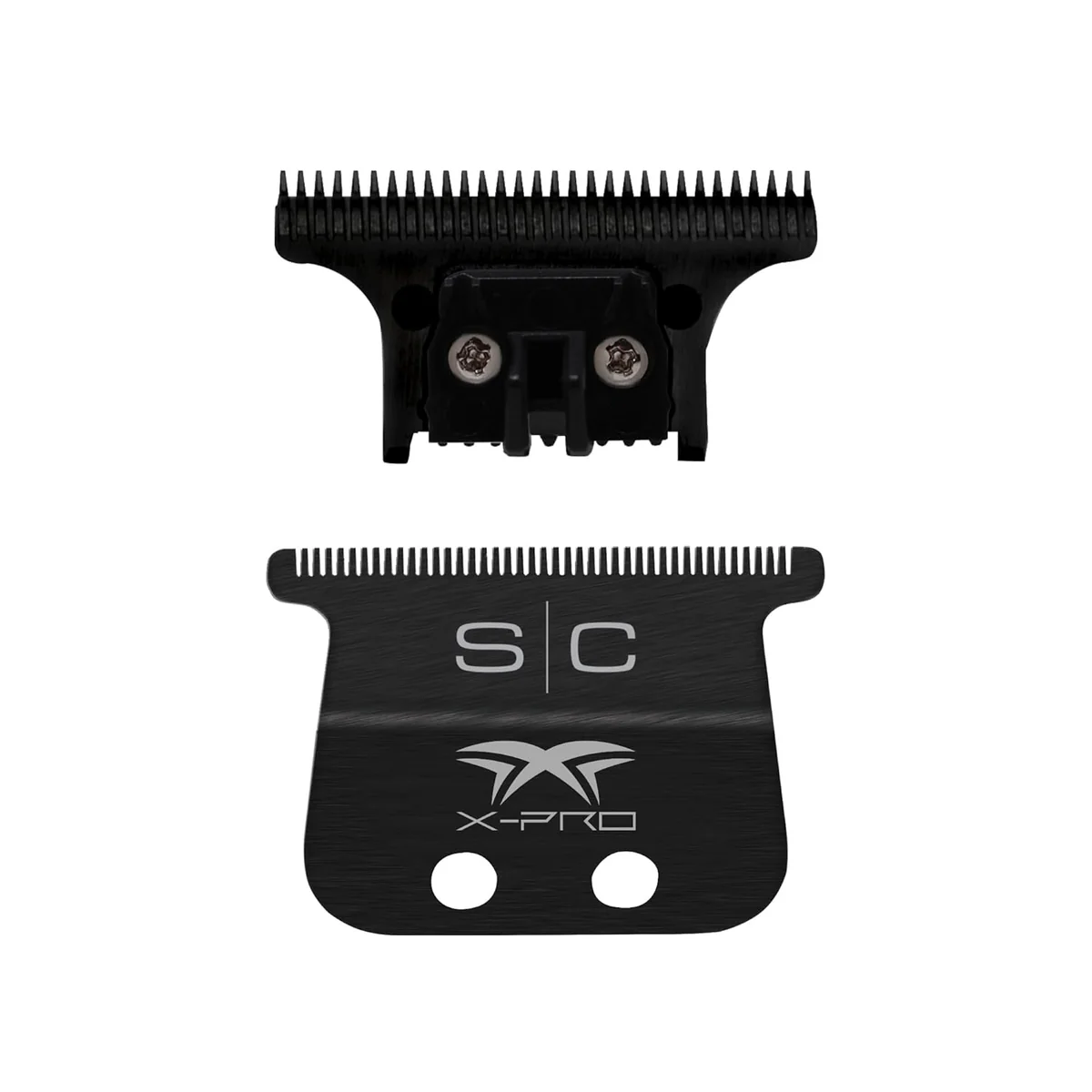 Gamma+ X-Pro Wide Trimmer Blade – Stainless Steel 41mm T-Blade with Black Diamond DLC “The One” Cutter