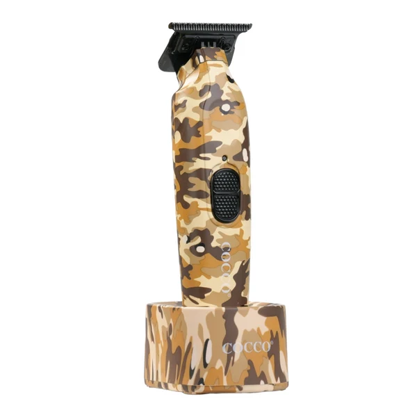 Cocco Hyper Veloce Pro Cordless Trimmer w/ Digital Gap Ambassador Graphene Blade + Charging Stand - Limited Edition Camo
