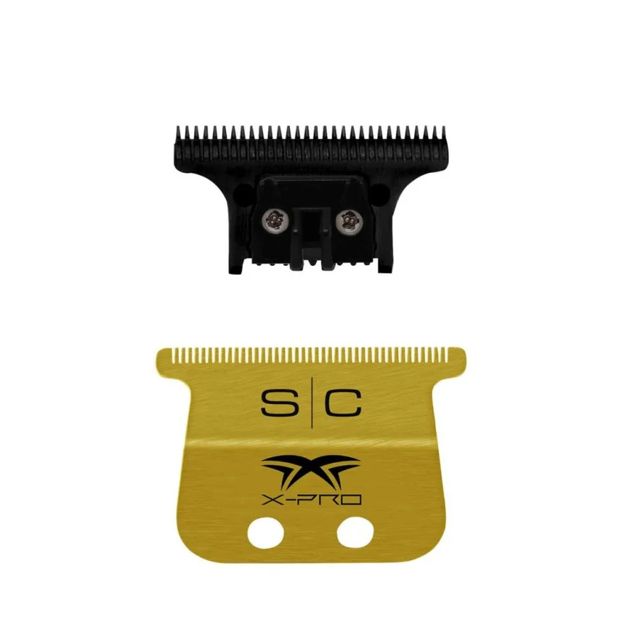 Gamma+ X-Pro Wide Trimmer Blade – Stainless Steel 41mm T-Blade with Black Diamond DLC “The One” Cutter